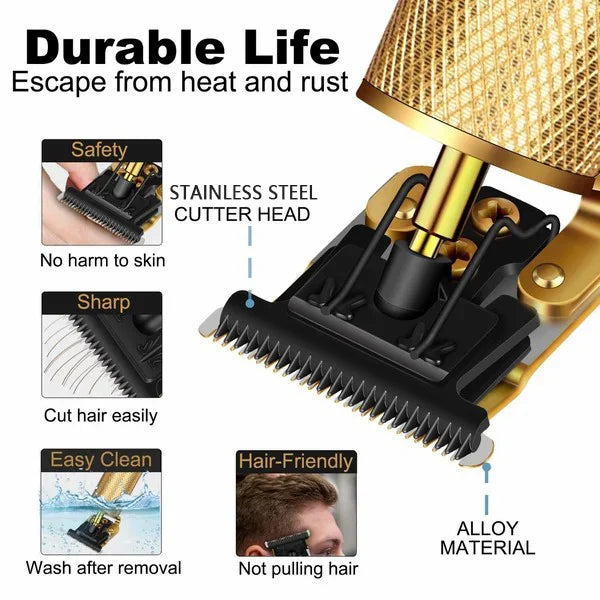 💥 -50 % Maintenant ! Tondeuse De Précision Rechargeable Et Sans Interstice 🔧💈⚡