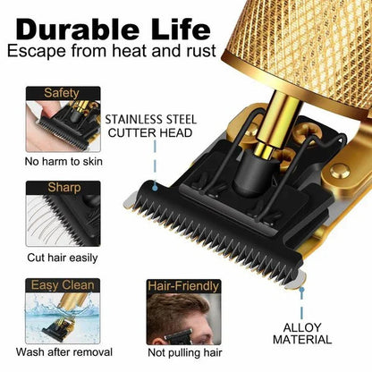 💥 -50 % Maintenant ! Tondeuse De Précision Rechargeable Et Sans Interstice 🔧💈⚡