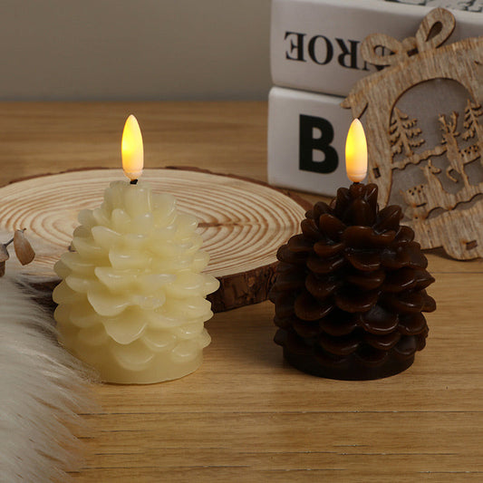 🎄Christmas Promotion 50% OFF🎅✨Flameless LED Pine Cone Candles for Holiday Decor