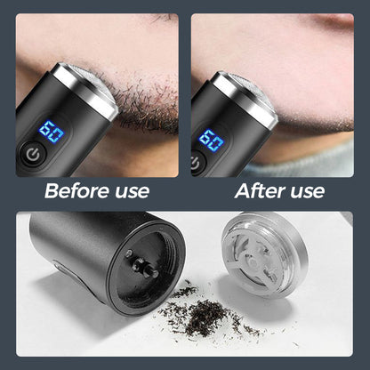 🔥🪒 -50 % aujourd’hui ! Mini rasoir portable rechargeable — Avec affichage numérique & coupe précise ✨💈