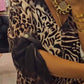 🔥Big Sale 50% OFF🔥V-neck Leopard Print Loose Print Autumn Dress