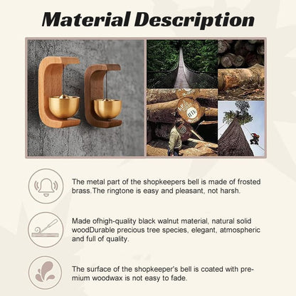 🌸🎐Carillon magnétique en bois pour sonnette Décoration🎐