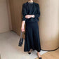 🔥Big Sale 50% OFF🔥Women's Round-Neck Top ＆ Pleated Skirt 2-Piece Set
