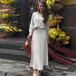 🔥Big Sale 50% OFF🔥Women's Round-Neck Top ＆ Pleated Skirt 2-Piece Set