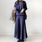 🔥Big Sale 50% OFF🔥Women's Round-Neck Top ＆ Pleated Skirt 2-Piece Set