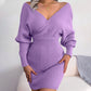 🔥Big Sale 50% OFF🔥Sexy Knit Mini Dress with Batwing Long Sleeves