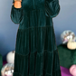 🔥Big Sale 50% OFF🔥🎄2024 Women's Christmas V Neck Velvet Dress🎁