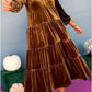 🔥Big Sale 50% OFF🔥🎄2024 Women's Christmas V Neck Velvet Dress🎁