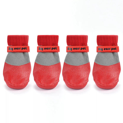 2 Paires de Chaussettes Antidérapantes et Imperméables pour Chiens