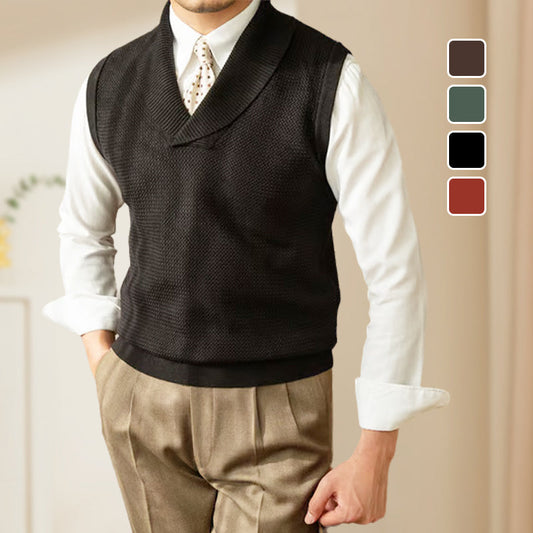 🔥Big Sale 50% OFF🔥 Men's Slim Fit Elegant Knit Vest