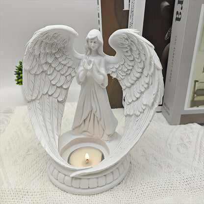 💝Gift Idea Hot sale 50% OFF🎁Praying Angel Figurine Tealight Candle Holder