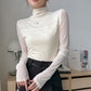 🔥Big Sale 50% OFF🔥Women’s Mock-Neck Mesh Top