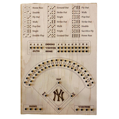 🔥🎁2025 New Year Hot Sale🎁🔥 Wooden Baseball Dice Board Game