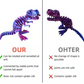 🔥🎁2025 New Year Hot Sale🎁🔥Colorful 3D Printed Dinosaur Toy🦖