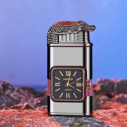 🔥Big Sale 50% OFF🔥Windproof Lighter Vintage Watch Bezel Jet Flame Torch