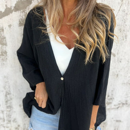 🔥2025 NEW SALES - 50% OFF🔥Women's Lightweight Deep V-Neck Cardigan🍃