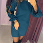 🔥2025 NEW SALES - 50% OFF🔥Long Sleeve Mesh Dress with Round Neck