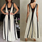 ✨New products on offer ✨Women's Sexy V-Neck Color Clash Sleeveless Dresses