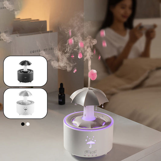 🌈Aromatherapie-Luftbefeuchter mit 7 rotierenden Regentropfenfarben✈️Kostenloser Versand