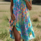 🥰Neujahrsangebote🥰Stilvolles, bedrucktes Freizeitkleid mit V-Ausschnitt für Damen🌸 Lässiger Sommer-Chic ☀️