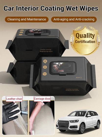 🔥Nouveauté 2025🔥 Lingettes humides pour revêtement intérieur de voiture