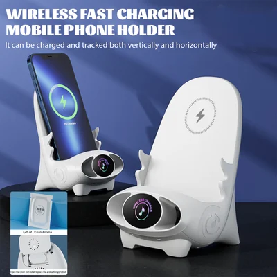 📱Support de téléphone multifonction sans fil à chargement rapide pour mini chaise
