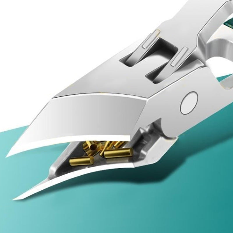 🔥Soins des ongles professionnels💕 Set de 3 pièces de coupe-ongles à bord incliné 25° anti-éclaboussures