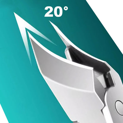 🔥Soins des ongles professionnels💕 Set de 3 pièces de coupe-ongles à bord incliné 25° anti-éclaboussures