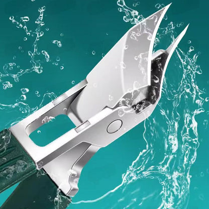 🔥Soins des ongles professionnels💕 Set de 3 pièces de coupe-ongles à bord incliné 25° anti-éclaboussures