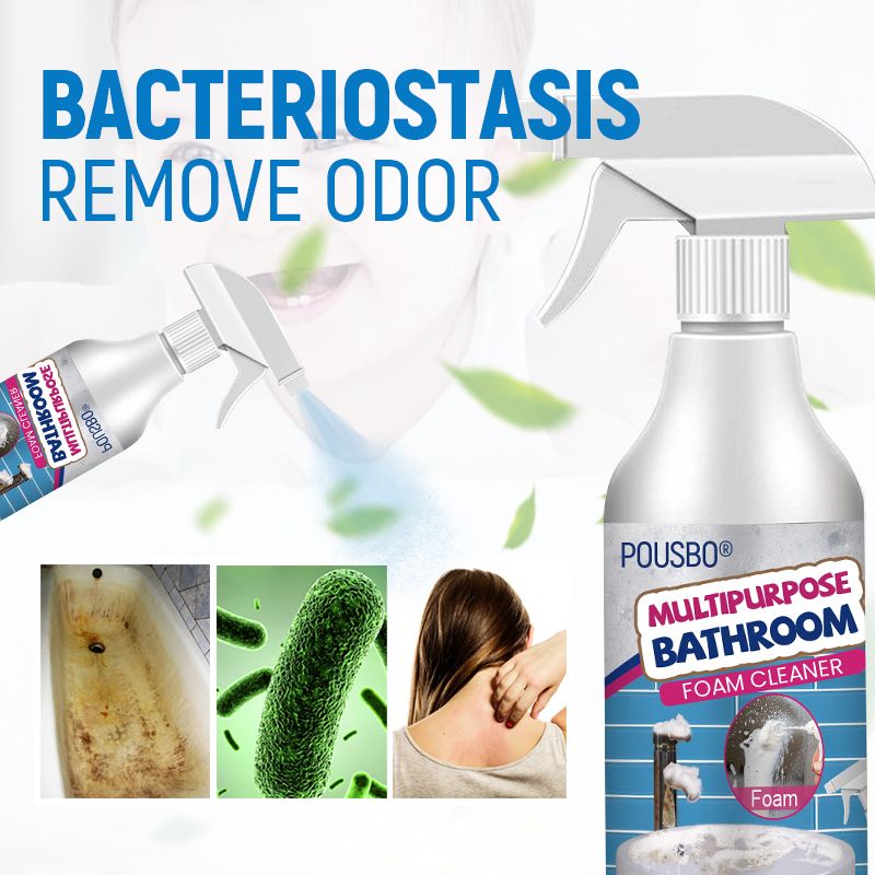 📢✨ACHETEZ 3 ET OBTENEZ 2 GRATUITS 💥Pousbo® Mousse nettoyante multi-usages pour salles de bains