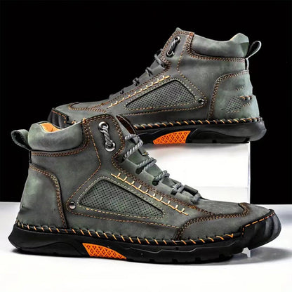 💥Stilvolle handgenähte Herrenstiefel mit flacher Sohle