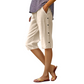 🔥Neue Sonderangebote-Women's Casual Loose Baumwolle Leinen Atmungsaktive Capri-Hosen