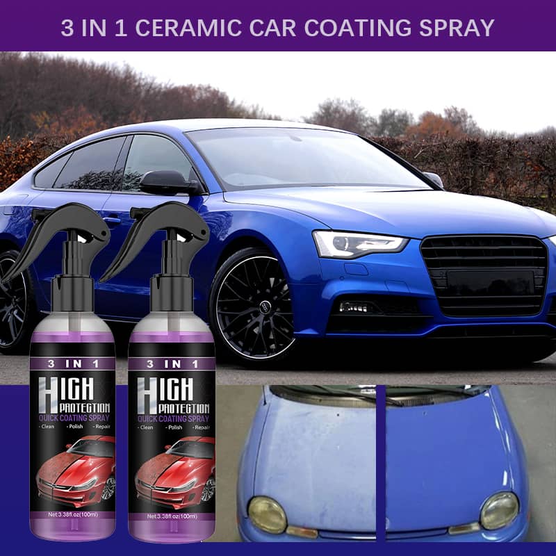 Spray de revêtement de voiture en céramique 3 en 1