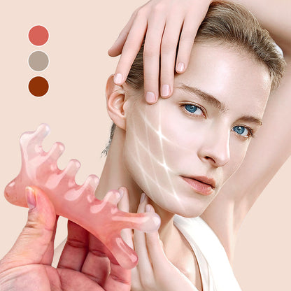 🎁 Achetez-en 1, obtenez-en 1 GRATUIT ! 🎁 🏆 Peigne multifonction de massage crânien et outil Gua Sha – Relaxant et facile à utiliser 🌿👑