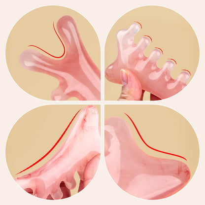 🎁 Achetez-en 1, obtenez-en 1 GRATUIT ! 🎁 🏆 Peigne multifonction de massage crânien et outil Gua Sha – Relaxant et facile à utiliser 🌿👑