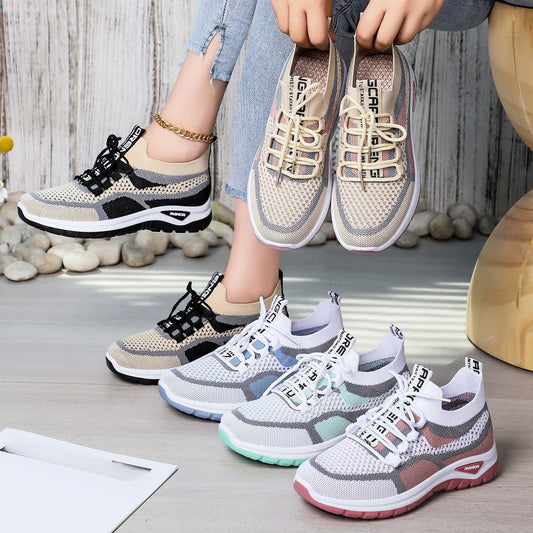 🔥2025 neues Modell, 50 % Rabatt🔥👟Lässige Schnür-Laufschuhe für Damen