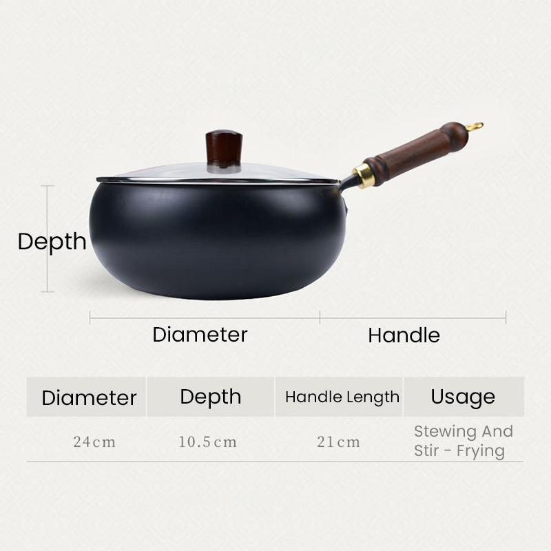 🔥Vente chaude 50% de réduction🔥Pot en fer épais non revêtu