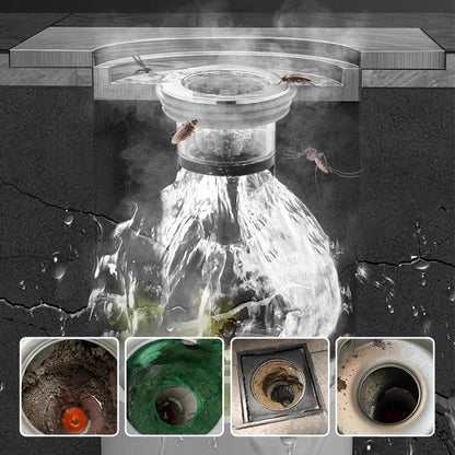 Siphon de sol rond allongé pour salle de bain