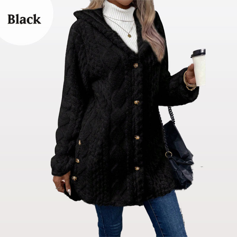 (livraison gratuite) Veste à capuche chaude pour femmes