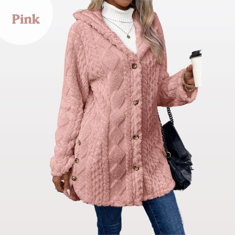 (livraison gratuite) Veste à capuche chaude pour femmes