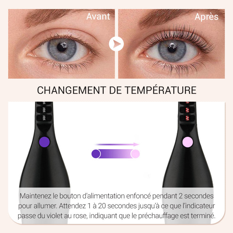 💥Vente du dernier jour 50% de réduction💥Recourbe-cils thermique électrique✨ Clignez des yeux et éblouissez ! 👁️