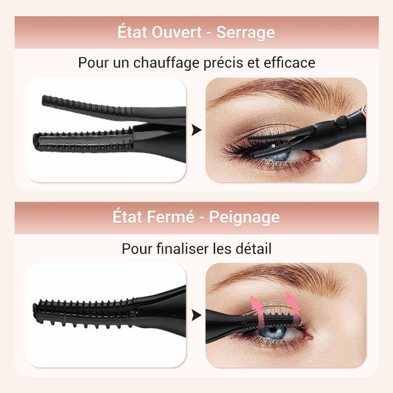 💥Vente du dernier jour 50% de réduction💥Recourbe-cils thermique électrique✨ Clignez des yeux et éblouissez ! 👁️