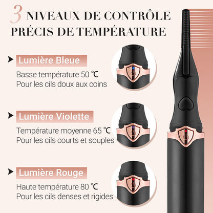 💥Vente du dernier jour 50% de réduction💥Recourbe-cils thermique électrique✨ Clignez des yeux et éblouissez ! 👁️