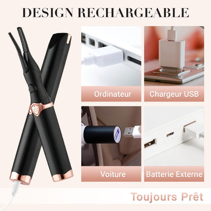 💥Vente du dernier jour 50% de réduction💥Recourbe-cils thermique électrique✨ Clignez des yeux et éblouissez ! 👁️