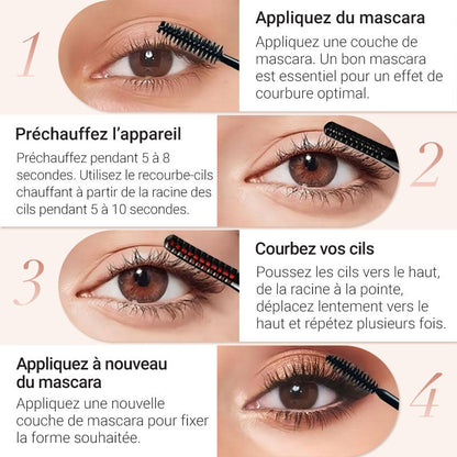 💥Vente du dernier jour 50% de réduction💥Recourbe-cils thermique électrique✨ Clignez des yeux et éblouissez ! 👁️