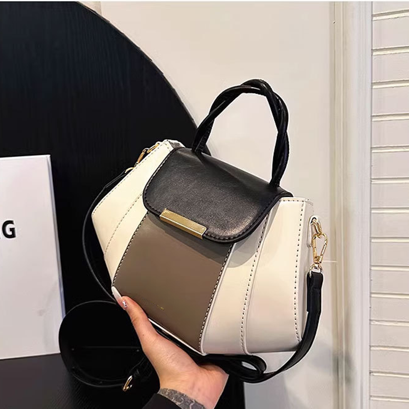 Sac à Main à Blocs de Couleurs Quotidien pour Femme
