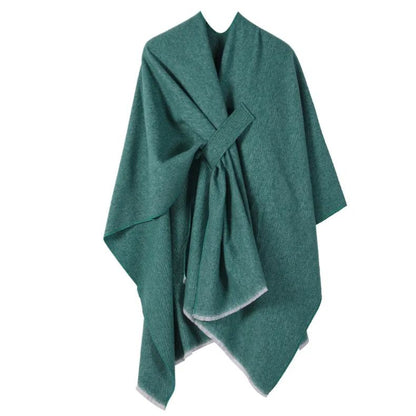 Cardigan croisé sur le devant avec châle