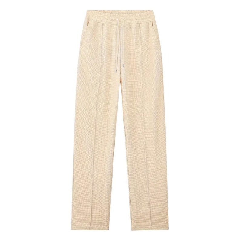 Ensemble pour homme : sweat en maille gaufrée et pantalon droit