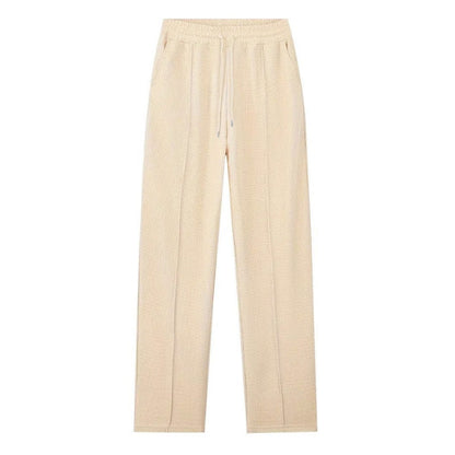 Ensemble pour homme : sweat en maille gaufrée et pantalon droit