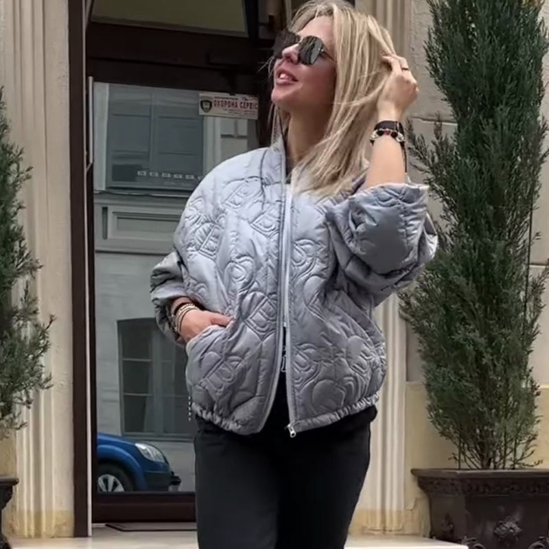 Veste Matelassée Décontractée Oversize pour Femme